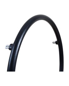Aluminium friction pushrim, black, soft